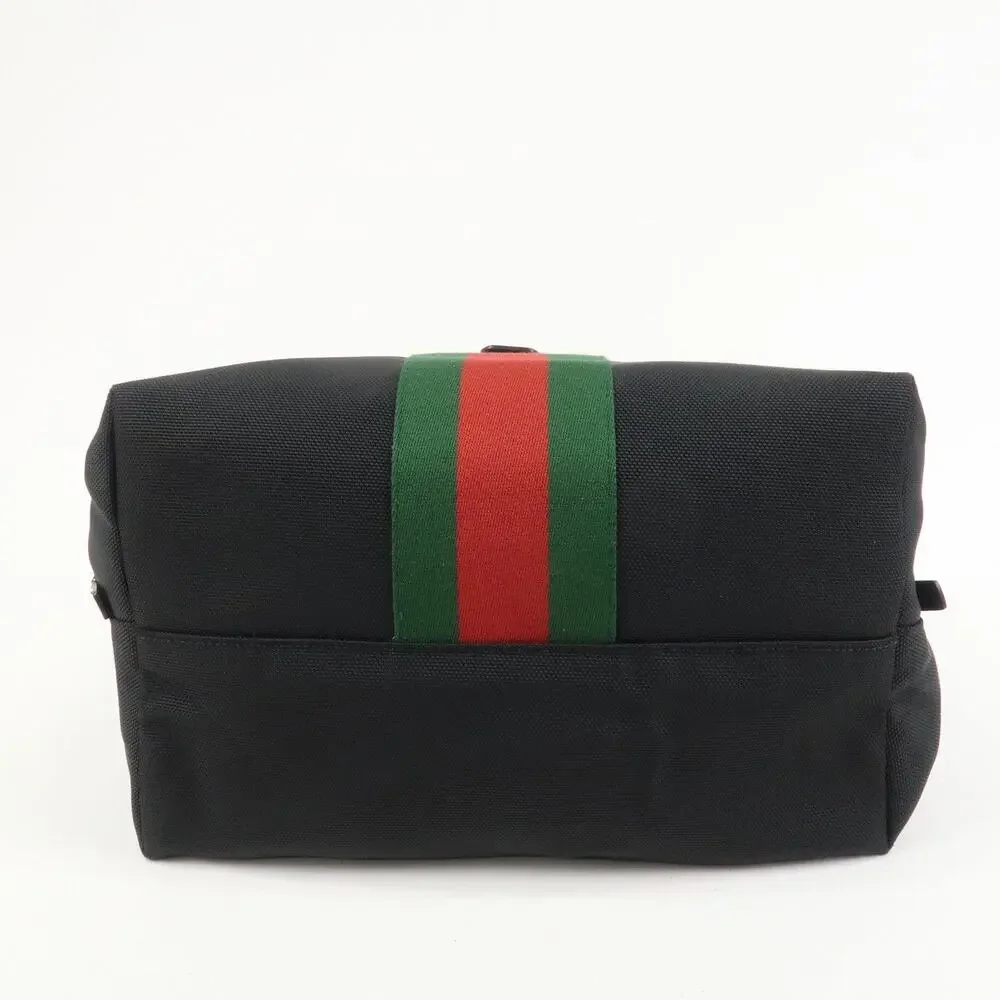 Gucci Sherry Canvas Backpack Black